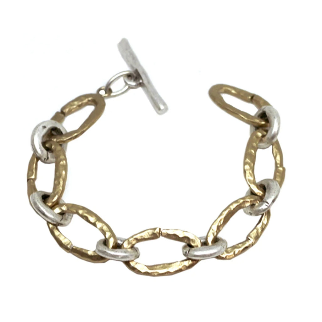 Catena Hammered Link Bracelet