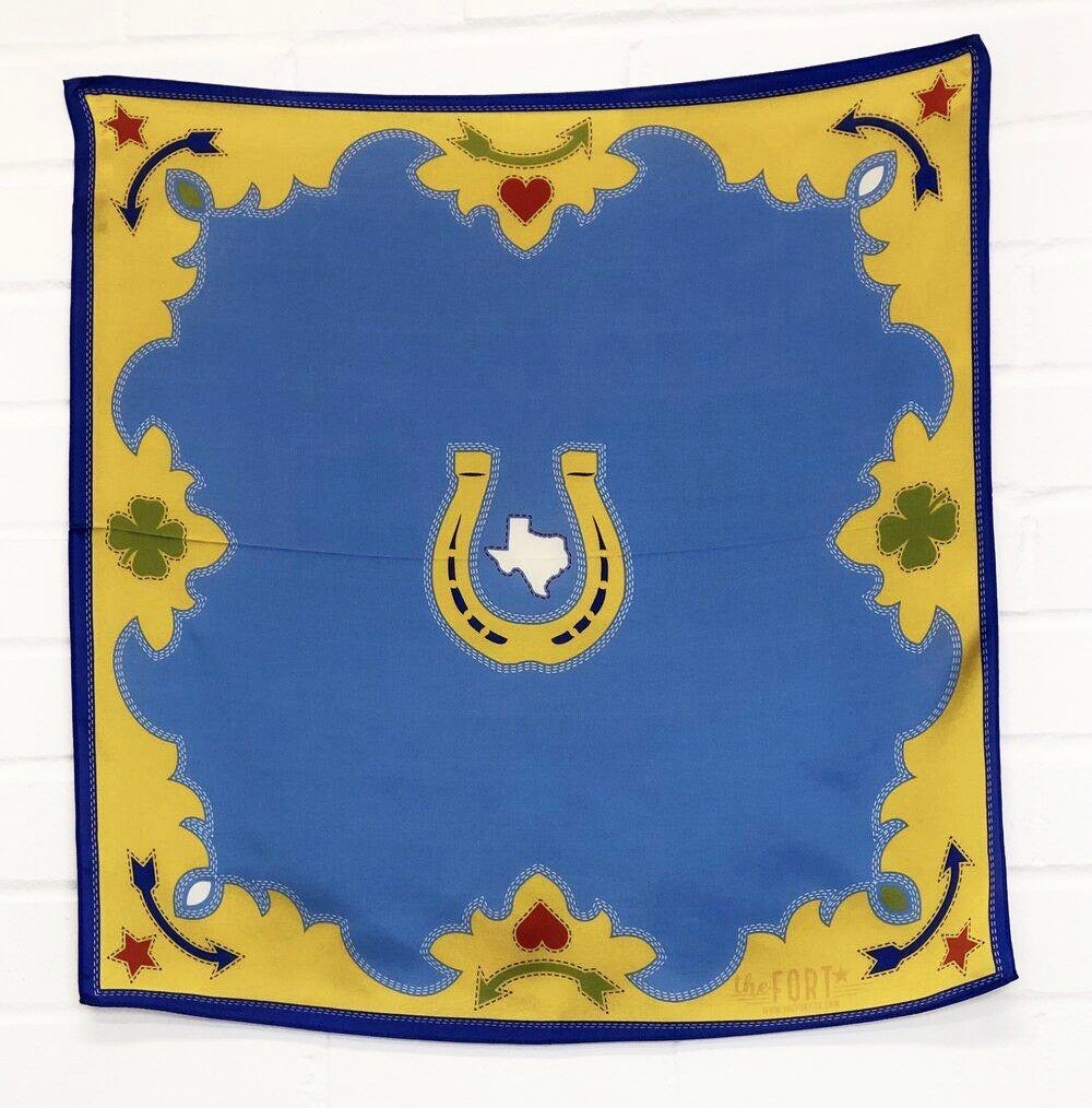 Buckaroo Silk Wild Rag in Blue